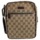 Gucci GG Canvas Leder Schultertasche