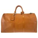 Bolsa de viagem Keepall 50 em couro Louis Vuitton