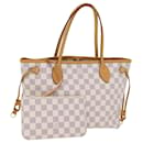 Sac tote Neverfull PM Damier Azur Louis Vuitton N41362 Auth 73212