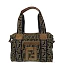 Fendi Zucca Canvas/Leather Shoulder Bag