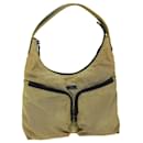 Sac fourre-tout Gucci en nylon beige 001 3380 1705 Auth 75311