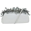 Prada Shoulder Bag Patent Leather White Auth 75425