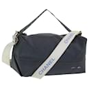 CHANEL Shoulder Bag Nylon Gray CC Auth yb651 - Chanel