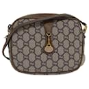 Sac à épaule GUCCI GG Plus Supreme PVC Beige Or Auth 82112 - Gucci