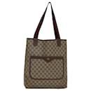 GUCCI GG Supreme Web Sherry Line Tote Bag PVC Beige Rosso 39 02 003 Auth 85364 - Gucci