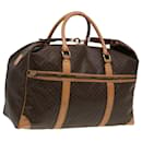 Sac Boston en toile Macadam CELINE en cuir PVC marron Auth mr364 - Céline