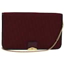 Borsa a spalla in tela Trotter Christian Dior rossa Auth fm3669