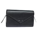 Portafoglio Lungo in Pelle Nero Argento BALENCIAGA Paper Manny 371661 Auth ar12342 - Balenciaga