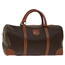 Celine Macadam Canvas Boston Bag PVC Brown - Céline