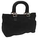 Fendi Hand Bag Nylon Black