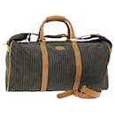 Fendi Pecan Canvas Boston Bag Coated Canvas way Brown Khaki