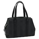 Fendi Pecan Canvas Hand Bag Black