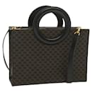 Celine Macadam Canvas Hand Bag PVC way Black - Céline