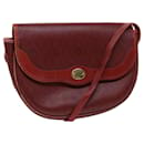 Christian Dior Honeycomb Canvas Shoulder Bag PVC Red