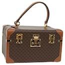 Celine Macadam Canvas Vanity Case Hand Bag PVC Brown - Céline