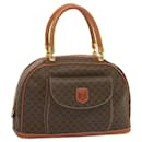 Celine Macadam Canvas Hand Bag PVC Brown - Céline