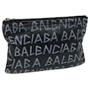 Balenciaga Clutch Bag Leather Black