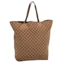 Gucci GG Canvas Tote Bag Brown