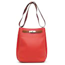 Hermès Red Taurillon Clemence So Kelly 22