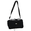 PRADA Shoulder Bag Nylon Black Silver Auth 85439 - Prada