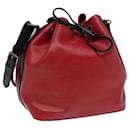 LOUIS VUITTON Epi Petit Noe Shoulder Bag By color Black Red M44172 LV Auth yb612 - Louis Vuitton