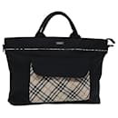 Sac fourre-tout en nylon beige et noir à motif Nova Check de BURBERRY Auth th5170 - Burberry