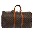 LOUIS VUITTON Monogram Keepall 55 Borsa Boston M41424 LV Auth 83918 - Louis Vuitton