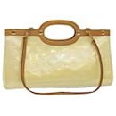 LOUIS VUITTON Monogram Vernis Roxbury Drive Bolso de Mano Perle M91374 LV Auth 85221 - Louis Vuitton