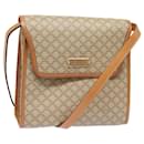 CELINE Macadam Canvas Shoulder Bag Beige Gold Auth 84551 - Céline