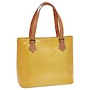 LOUIS VUITTON Handtasche Monogram Vernis Houston Limone Gelb M91055 LV Auth 84538 - Louis Vuitton