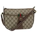 Bolsa de ombro GUCCI GG Supreme Web Sherry Line PVC Bege 001 754 6177 Auth 84567 - Gucci