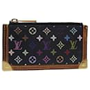 LOUIS VUITTON Pochette Cles Monogram Multicolore Sac Noir M92654 Auth 85321 - Louis Vuitton