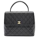 Chanel Black Caviar Kelly Top Handle Bag