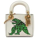 Dior White Limited Edition Niki De Saint Phalle Mini Calfskin Dragon Lady Dior