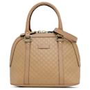 Gucci Brown Mini Microguccissima Dome Bag