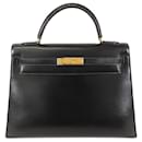 Hermès Black Box Calf Kelly Sellier 28