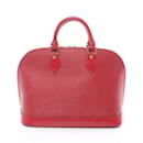 Louis Vuitton Alma Epi Castilian Red Handbag