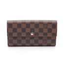 Louis Vuitton Portemonnaie Sarah Damier Ebene Bi-fold Long