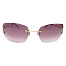 NUEVE GAFAS DE SOL CARTIER PICCADILLY CT0007RS DORADAS - Cartier