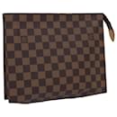 LOUIS VUITTON Damier Ebene Poche Toilette 26 Pouch N47543 LV Auth 84848 - Louis Vuitton