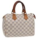 LOUIS VUITTON Bolsa de Mão Speedy 25 Damier Azur N41534 LV Auth 85142 - Louis Vuitton