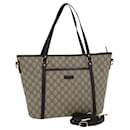 GUCCI GG Supreme Tote Bag PVC Outlet 2way Beige 388929 Auth ep4999 - Gucci