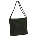 PRADA Tote Bag Nylon Khaki Silver Auth 85642 - Prada