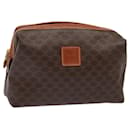 CELINE Macadam Canvas Pouch PVC Brown Auth yk14120 - Céline