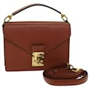 LOUIS VUITTON Epi Biface Hand Bag 2way Brown M52323 LV Auth 85448 - Louis Vuitton