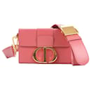 Sac à épaule en cuir Montaigne 30 Christian Dior Rose