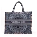 Sac à main tote grand modèle Kaleidoscope Christian Dior en bleu marine