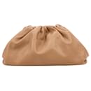 Bottega Veneta Smooth Butter Calf The Pouch Oversized Clutch in Marrone