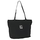 Bolso tote de lona Zucca Fendi negro