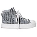 Givenchy 4G City High-Top Sneakers in Blue Canvas